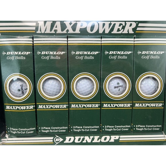 Vintage Dunlap Golf Balls MAXPOWER 15 Ball Bonus Pack New Sealed - Picture 2 of 4